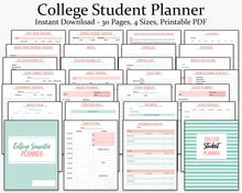 Load image into Gallery viewer, College Student Planner Printable