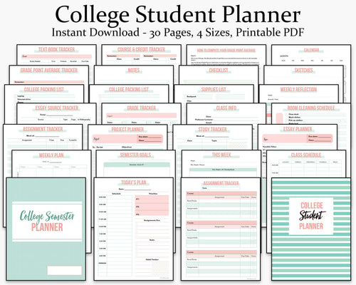 College Student Planner Printable