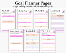 Load image into Gallery viewer, Goal planner pages - small business planner printable
