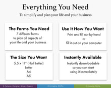 Load image into Gallery viewer, Everything you need to simplify and plan your business - - to do list printable planner bundle