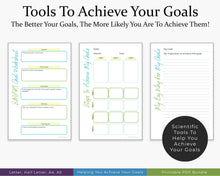 Load image into Gallery viewer, Goal Planner Printable Planner
