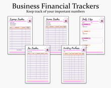 Load image into Gallery viewer, Business financial trackers - small business planner
