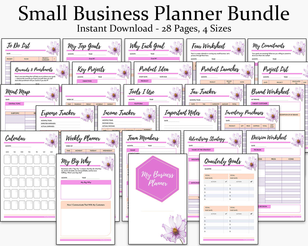 Small Business Planner Bundle Printable