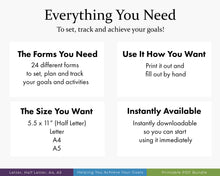 Load image into Gallery viewer, Goal Planner Printable Planner
