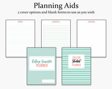 Load image into Gallery viewer, Planning aids  - college student planner printable
