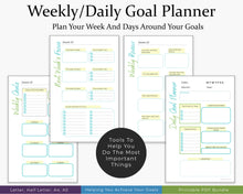 Load image into Gallery viewer, Goal Planner Printable Planner
