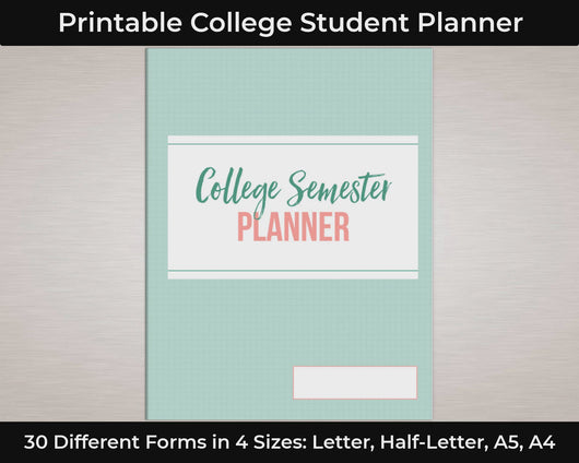 College Student Planner Printable